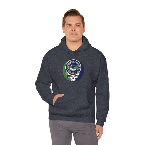 Vancouver Canucks Grateful Dead Unisex Heavy Blend Hoodie StealieShop