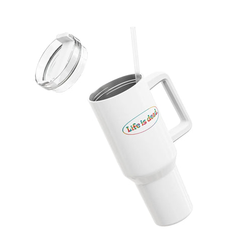 Grateful Dead - Life is dead. Signature "Fat Man" Tumbler, Double Insulated 40oz Travel Mug - StealieShop