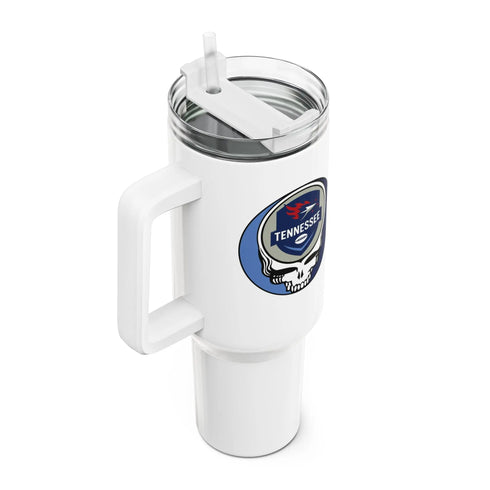 Grateful Dead - Tennessee Titans Stealie "Fat Man" Tumbler, Double Insulated 40oz Travel Mug - NFL - StealieShop