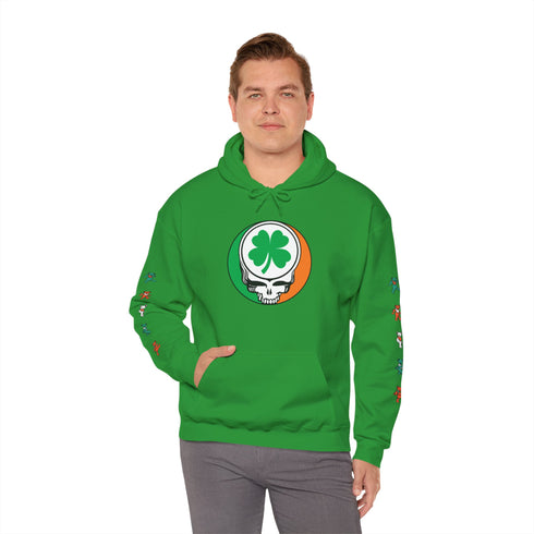 Irish Stealie with Dancing Bears Sleeves Premium Unisex Hoodie