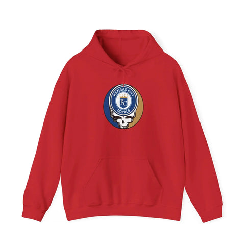 Kansas City Royals Grateful Dead Unisex Heavy Blend Hoodie - Hooded Sweatshirt - StealieShop