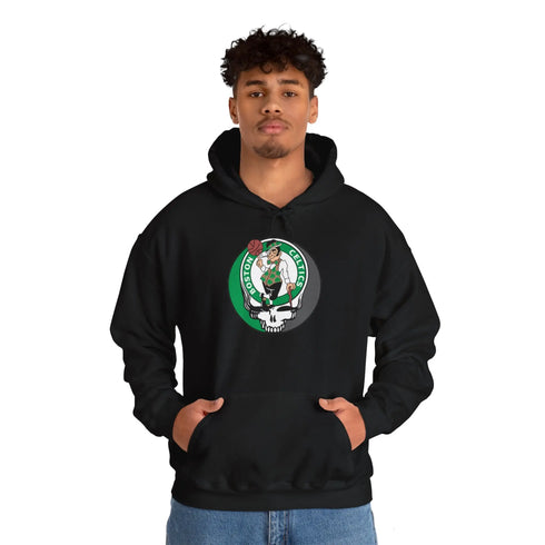 Boston Celtics Grateful Dead Steal Your Face Unisex Hoodie StealieShop