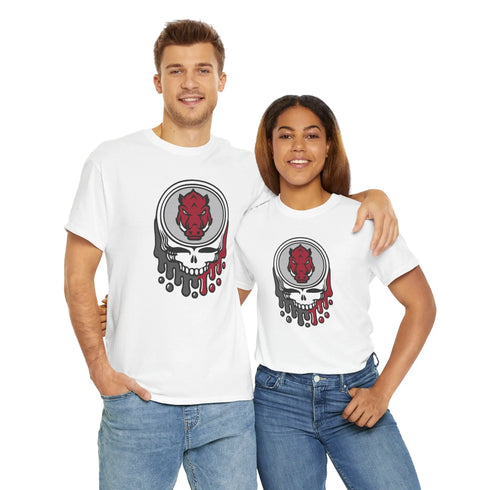 Arkansas Razorbacks Grateful Dead T-Shirt StealieShop