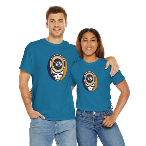 Nashville Predators Grateful Dead Steal Your Face T-Shirt - NHL - StealieShop