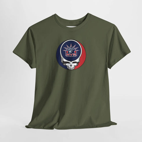 Grateful Dead - New York Rangers Grateful Dead Steal Your Face T-Shirt - NHL - StealieShop