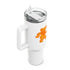 Grateful Dead - Orange Dancing Bear "Fat Man" Tumbler, Double Insulated 40oz Travel Mug - StealieShop