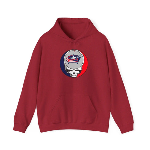 Columbus Blue Jackets Grateful Dead Unisex Heavy Blend Hoodie StealieShop