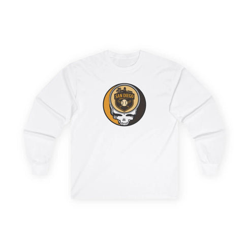 Grateful Dead - San Diego Padres Stealie Grateful Dead Long Sleeve Tee - MLB - StealieShop