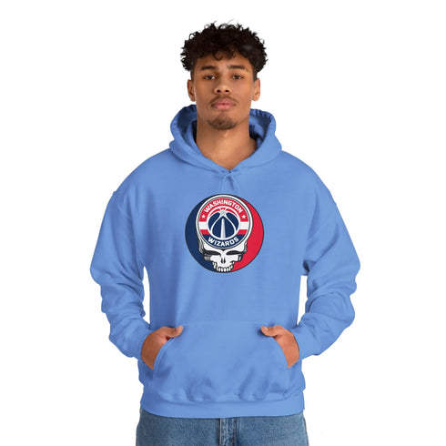 Washington Wizards Grateful Dead Steal Your Face Unisex Hoodie - NBA StealieShop
