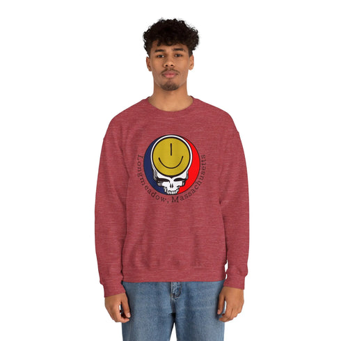 Longmeadow, MA Grateful Dead Stealie Crewneck Sweatshirt StealieShop