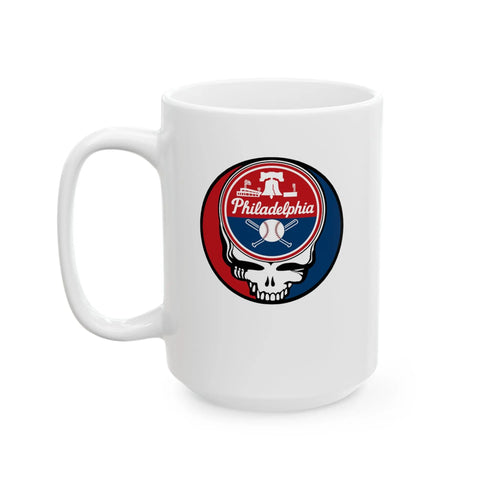Grateful Dead - Philadelphia Phillies Stealie Grateful Dead Ceramic Mug - StealieShop