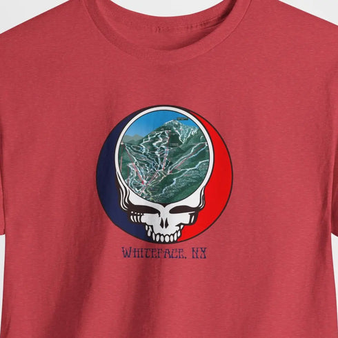 WhitefaceTrail Map Stealie Grateful Dead T-Shirt