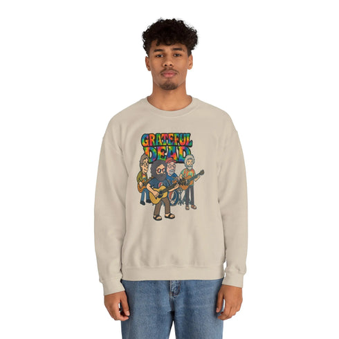 Grateful Dead - Jerry and The Band | Life is dead. Crewneck Sweatshirt - StealieShop