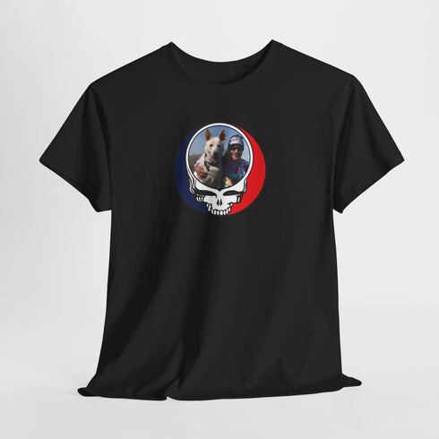 Custom Dog Stealie Grateful Dead T-Shirt