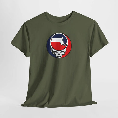 Massachusetts Map Stealie Grateful Dead T-Shirt
