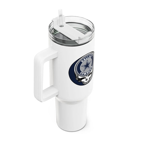 Grateful Dead - Dallas Cowboys Stealie "Fat Man" Tumbler, Double Insulated 40oz Travel Mug - StealieShop