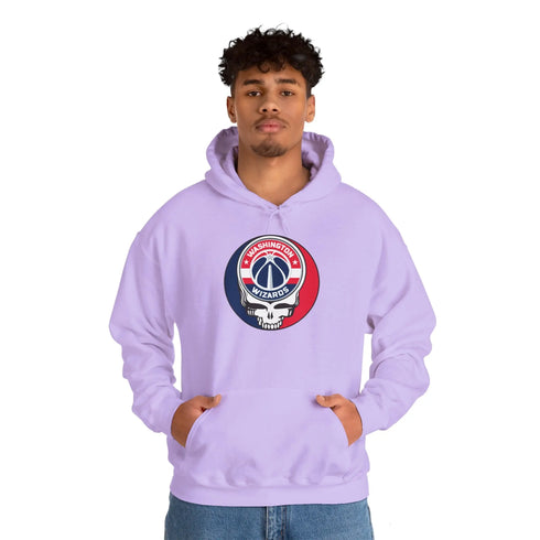 Washington Wizards Grateful Dead Steal Your Face Unisex Hoodie - NBA StealieShop