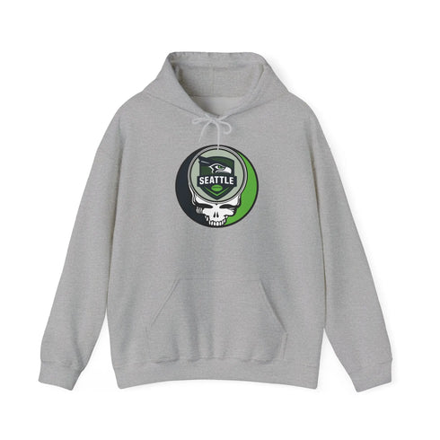 Grateful Dead - Seattle Seahawks Stealie Grateful Dead Hooded Sweatshirt - NFL - StealieShop