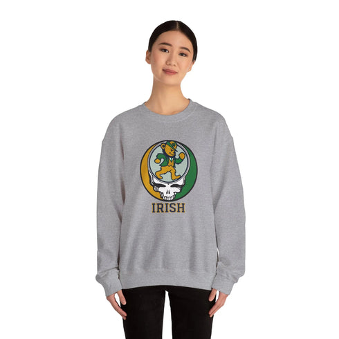 Grateful Dead - The Irish Dancing Leprechaun Stealie Crewneck Sweatshirt - StealieShop