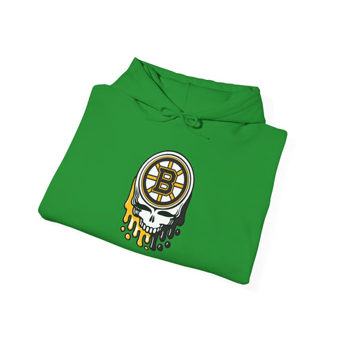 Boston Hockey Dripping Stealie Unisex Heavy Blend Hoodie
