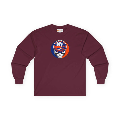 New York Islanders Grateful Dead Long Sleeve Tee StealieShop