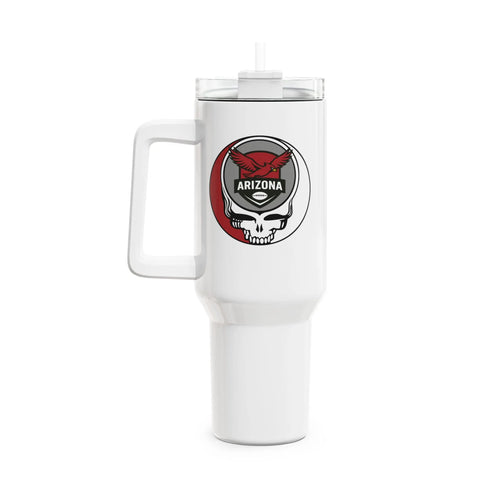 Grateful Dead - Arizona Cardinals Stealie "Fat Man" Tumbler, Double Insulated 40oz Travel Mug - StealieShop