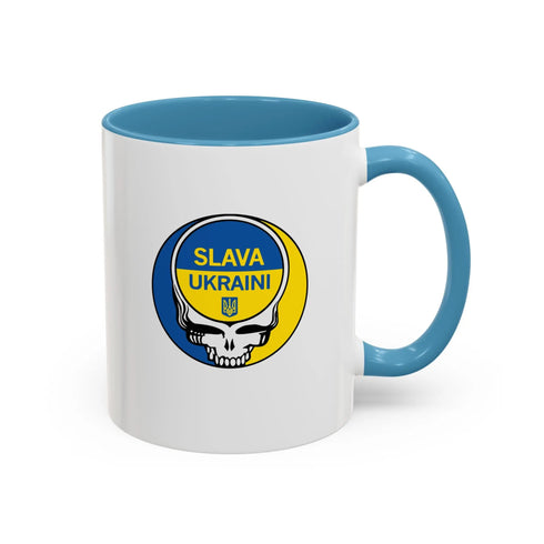 Grateful Dead - Slava Ukraini Grateful Dead Stealie Coffee Mug - StealieShop