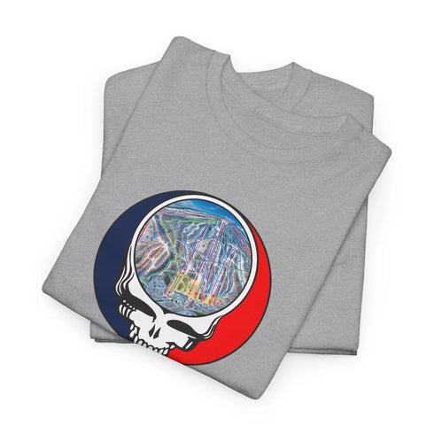 Mount Snow Trail Map Stealie Grateful Dead T-Shirt