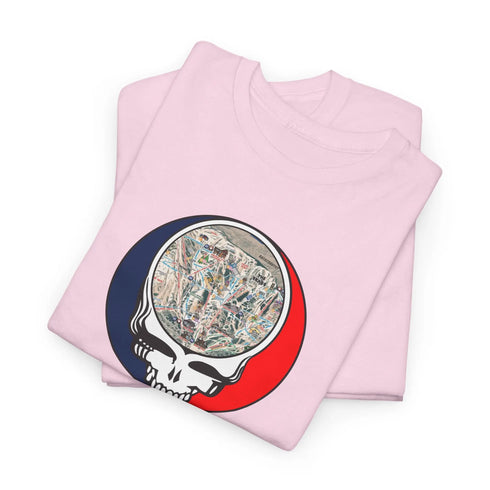 Jackson Hole Trail Map Stealie Grateful Dead T-Shirt