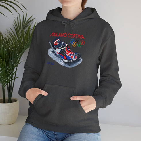"Bobsleddin' Jerry' 2026 Milano Cortina Olympics Unisex Heavy Blend Grateful Dead Hoodie
