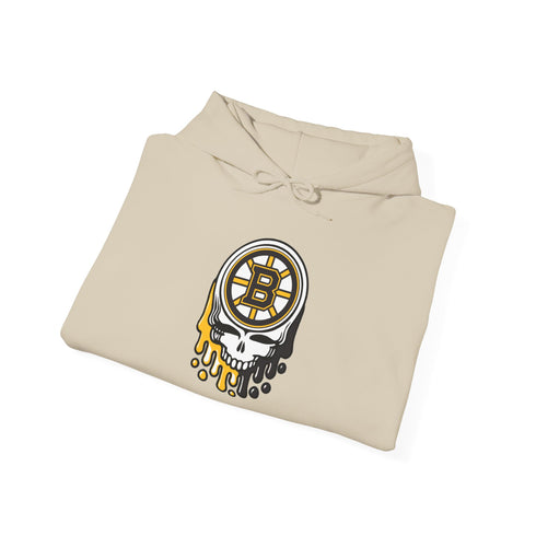 Boston Hockey Dripping Stealie Unisex Heavy Blend Hoodie