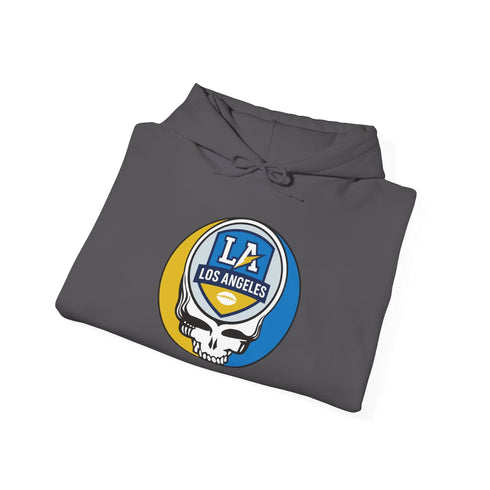 Grateful Dead - Los Angeles Chargers Stealie Grateful Dead Hooded Sweatshirt - NFL - StealieShop