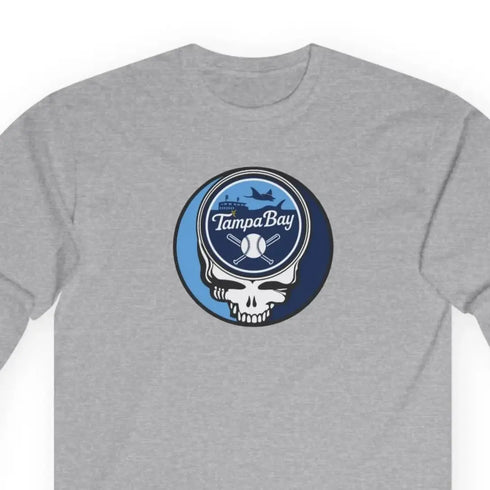 Grateful Dead - The Ballpark Collection: Tampa Bay Baseball Edition Classic Stealie Long Sleeve Tee - MLB - StealieShop