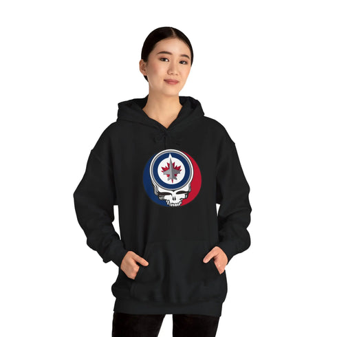 Winnepeg Jets Grateful Dead Unisex Heavy Blend Hoodie StealieShop