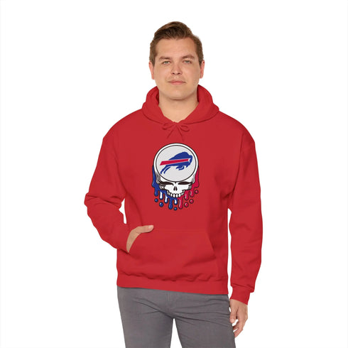 Buffalo Bills Dripping Stealie Unisex Hoodie - NFL Printify