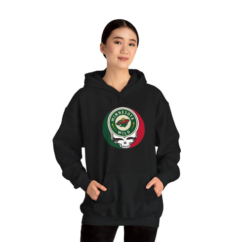 Minnesota Wild Grateful Dead Unisex Heavy Blend Hoodie - StealieShop