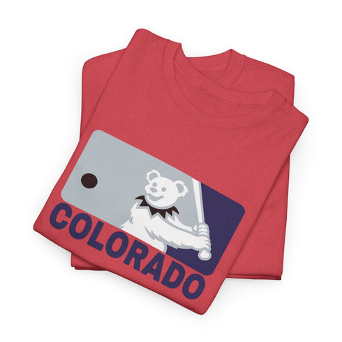 Colorado Rockies Dancing Bear MLB Logo Unisex Grateful Dead T-Shirt