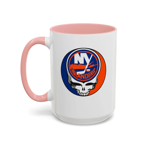 New York Islanders Grateful Dead Stealie Coffee Mug (11oz or 15oz) - StealieShop