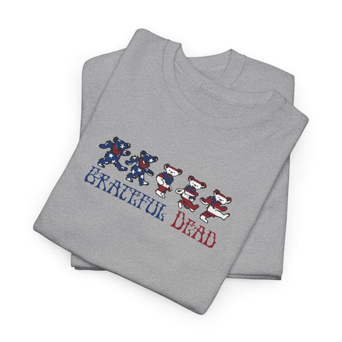 American Flag Dancing Bears Unisex Grateful Dead T-Shirt
