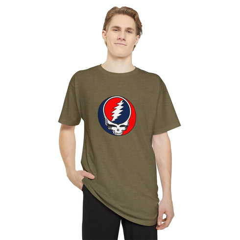 TALL - Classic Grateful Dead Stealie Unisex Long Body Urban Tee - StealieShop
