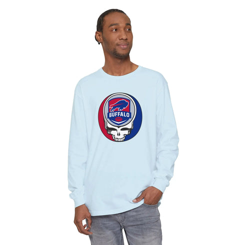 Grateful Dead - Buffalo Bills Vineyard Collection Unisex Garment-dyed Long Sleeve - StealieShop
