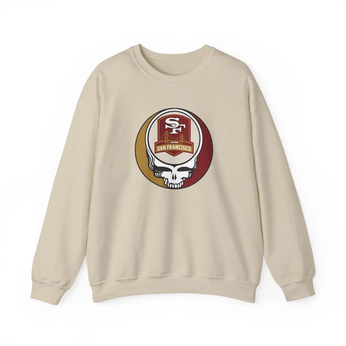 Grateful Dead - San Franisco 49ers Grateful Dead Stealie Crewneck Sweatshirt - StealieShop