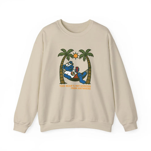 Grateful Dead - This Bear's Not Workin' From Anywhere | Life is dead. Crewneck Sweatshirt - StealieShop