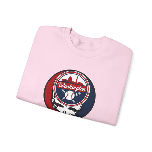 Grateful Dead - Washington Nationals Grateful Dead Stealie Crewneck Sweatshirt - MLB - StealieShop