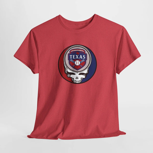 Grateful Dead - Texas Rangers Grateful Dead Steal Your Face T-Shirt - MLB - StealieShop