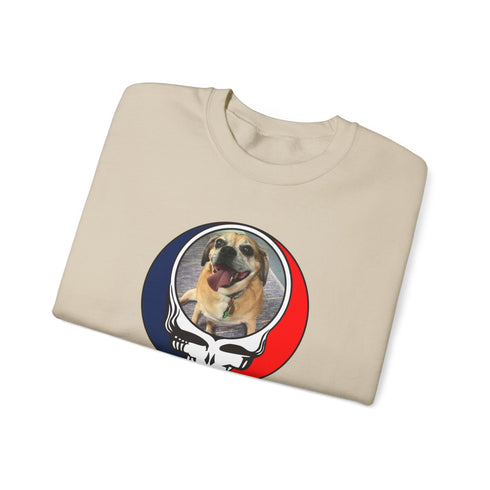 Custom Dog Stealie Crewneck Sweatshirt