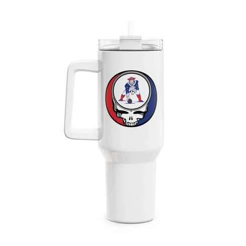 Grateful Dead - Retro Pat The Patriot Stealie "Fat Man" Tumbler, Double Insulated 40oz Travel Mug - StealieShop