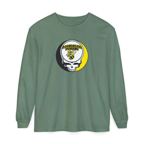 Randolph Macon Stealie Grateful Dead Unisex Garment-Dyed Long Sleeve Shirt