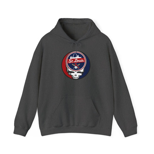 Grateful Dead - St. Louis Baseball Grateful Dead Unisex Heavy Blend Hoodie - MLB - StealieShop