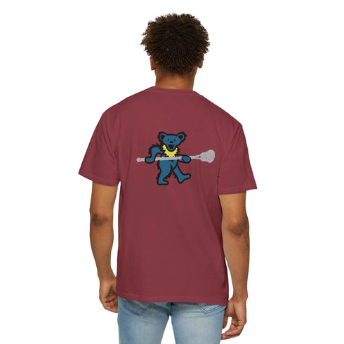 Lax Bear Unisex Garment-Dyed T-shirt - StealieShop